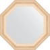 Зеркало Evoform Octagon 65х65 в багетной раме - Старый гипс 82 мм