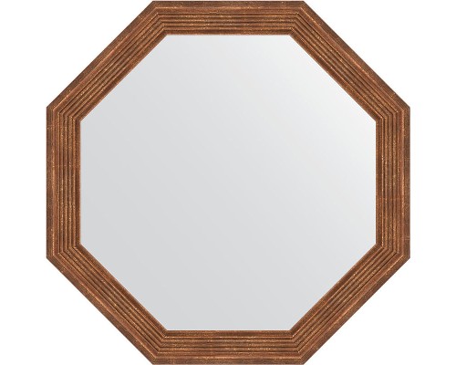 Зеркало Evoform Octagon 54х54 BY 3961 в багетной раме - Сухой тростник 51 мм