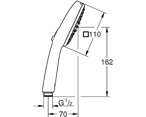 Ручной душ Grohe Tempesta Cube 110 27574003 Хром