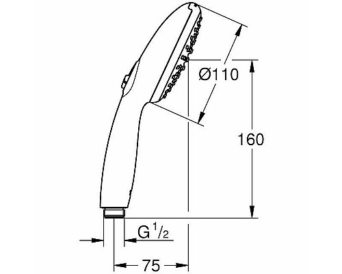 Ручной душ Grohe Tempesta 110 26161003 Хром