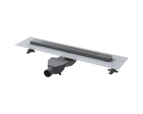 Душевой лоток Boheme Premium Trendy 60 983-60-GM с решеткой Оружейная сталь