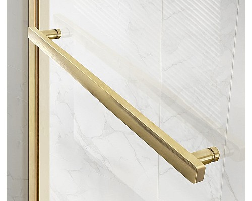 Душевая дверь Vincea Slim Soft 150 VDS-1SS150CLG профиль Золото брашированное стекло прозрачное