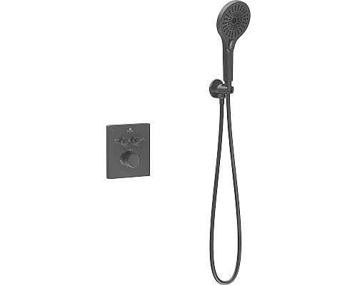 Душевая система Vincea Inspire VSFW-3I21MT5GM с термостатом Вороненая сталь