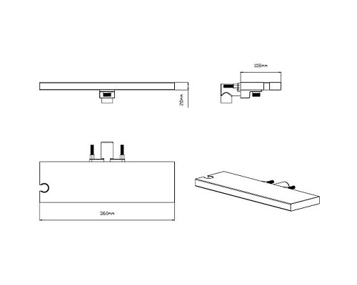 Душевая система Vincea Inspire VSFW-3I22MT3RGM с термостатом Вороненая сталь