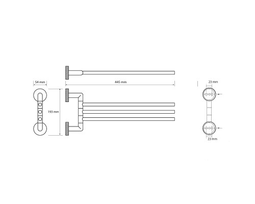 Полотенцедержатель Bemeta Stella 166204112 поворотный Хром