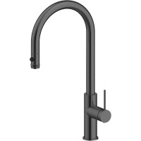 Смеситель для кухни Paulmark Galant Ga213077-GM Вороненая сталь