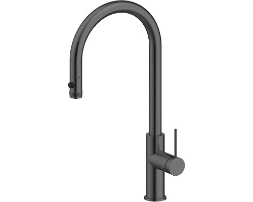 Смеситель для кухни Paulmark Galant Ga213077-GM Вороненая сталь