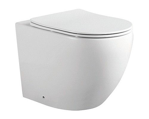 Комплект унитаза со смывным бачком Aquatek Set BW Aquatek Европа-031 3в1 с сиденьем Микролифт и Черной матовой клавишей смыва