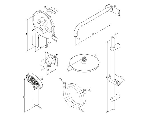 Душевая система Damixa Apollo 947530000 Хром