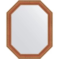 Зеркало Evoform Octagon 56х71 BY 7054 в багетной раме - Бронзовые бусы на дереве 60 мм