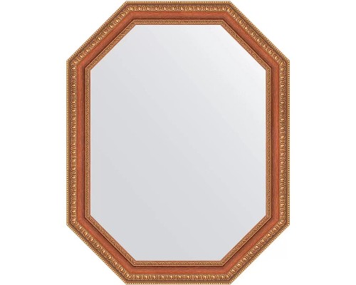 Зеркало Evoform Octagon 56х71 BY 7054 в багетной раме - Бронзовые бусы на дереве 60 мм