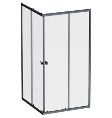Душевой уголок AM.PM Sunny 100х100 W87G-403-100100-BT профиль Черный матовый стекло прозрачное
