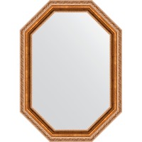 Зеркало Evoform Octagon 52х72 BY 7069 в багетной раме - Версаль бронза 64 мм