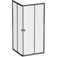 Душевой уголок AM.PM Sunny 90х90 W87G-403-9090-BT профиль Черный матовый стекло прозрачное