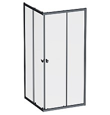 Душевой уголок AM.PM Sunny 90х90 W87G-403-9090-BT профиль Черный матовый стекло прозрачное