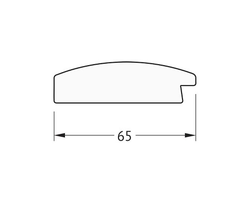 Зеркало Evoform Octagon 62x82 в багетной раме - Орех 65 мм
