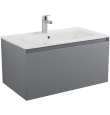 Тумба под раковину Art&Max Latina 80 AM-Latina-800-1C-SO-GM подвесная Серая матовая