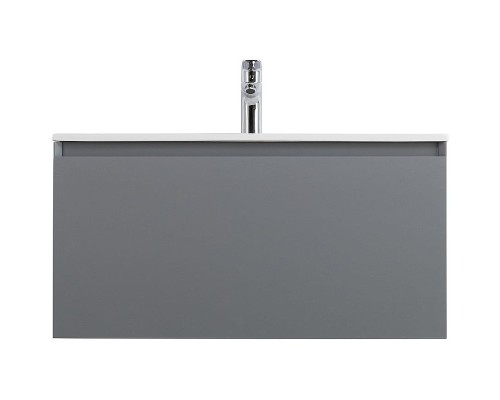Тумба под раковину Art&Max Latina 80 AM-Latina-800-1C-SO-GM подвесная Серая матовая