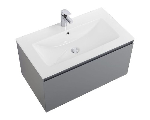 Тумба под раковину Art&Max Latina 80 AM-Latina-800-1C-SO-GM подвесная Серая матовая