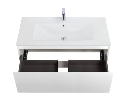 Тумба под раковину Art&Max Latina 100 AM-Latina-1000-1C-SO-BM подвесная Белая матовая