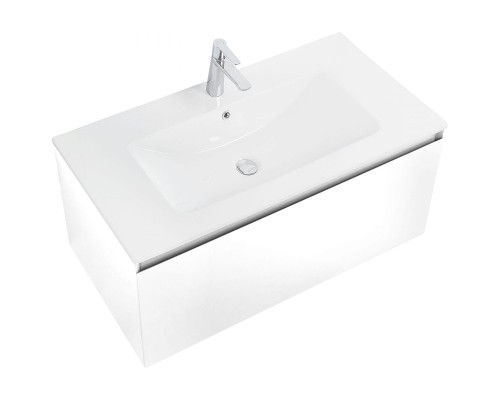 Тумба под раковину Art&Max Latina 100 AM-Latina-1000-1C-SO-BM подвесная Белая матовая