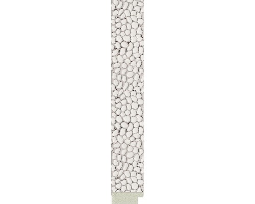 Зеркало Evoform Octagon 48x68 BY 7001 в багетной раме - Чеканка белая 46 мм