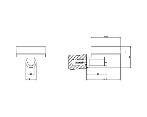 Мыльница Gessi Emporio Accessories 38803#149 Никель брашированный Мыльница Gessi Emporio Accessories 38803#149 Никель брашированный