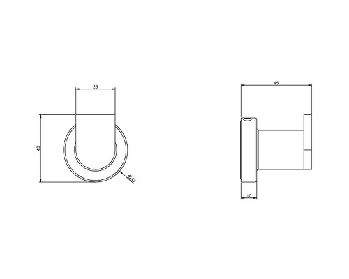 Крючок Gessi Emporio Accessories 38921#149 Никель брашированный