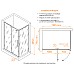 Душевой уголок RGW Classic CL-046B 120x80 350904628-14 профиль Черный матовый стекло прозрачное