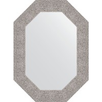 Зеркало Evoform Octagon 56x76 BY 7185 в багетной раме - Чеканка серебряная 90 мм