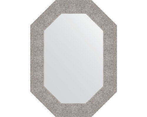 Зеркало Evoform Octagon 56x76 BY 7185 в багетной раме - Чеканка серебряная 90 мм