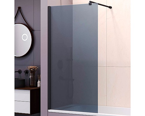 Шторка на ванну RGW Screens SC-051B 70х150 351105107-34 профиль Черный стекло тонированное