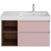 Тумба под раковину Kerama Marazzi Cubo 90 R подвесная Мальва матовый Структурированный орех