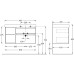Тумба под раковину Kerama Marazzi Cubo 90 R подвесная Мальва матовый Структурированный орех