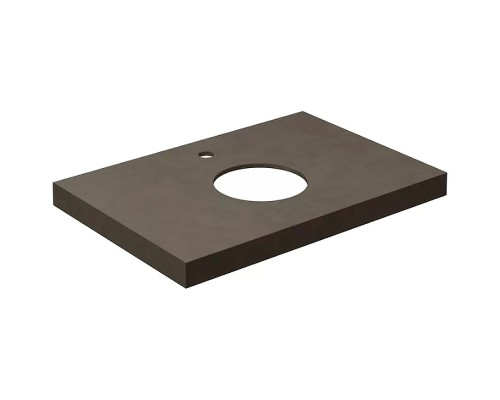 Столешница под раковину Kerama Marazzi Canaletto Про Чементо 70 Коричневая темная матовая