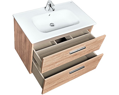 Тумба под раковину Roca Victoria 80 A857470517 подвесная Орех