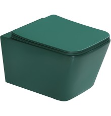 Унитаз SantiLine SL-5007G подвесной Зеленый матовый с сиденьем Микролифт