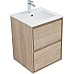 Тумба под раковину Aquanet Милан 50 336381 подвесная Дуб светлый