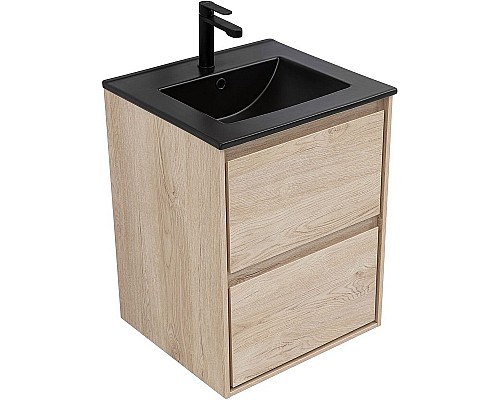 Тумба под раковину Aquanet Милан 50 336381 подвесная Дуб светлый