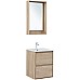 Тумба под раковину Aquanet Милан 50 336381 подвесная Дуб светлый