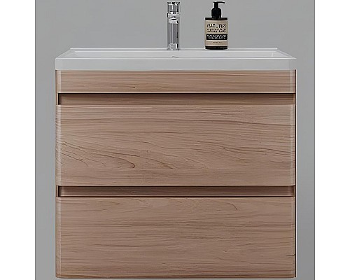 Тумба под раковину Style Line Атлантика 70 Люкс Plus СС-00002341 подвесная Ясень перламутр