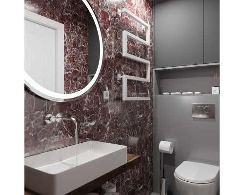 Электрический полотенцесушитель Altasan ШалимарПроф 80x50 ШалимарПроф8050БМ Белый матовый