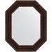 Зеркало Evoform Polygon 79х64 в багетной раме - Темный прованс 99 мм