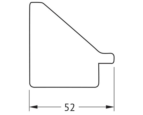 Зеркало Evoform Octagon 54x54 BY 7400 в багетной раме - Травленое серебро 52 мм