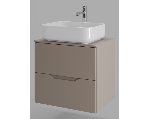 Тумба с раковиной Orange Line 60 подвесная Латте матовый