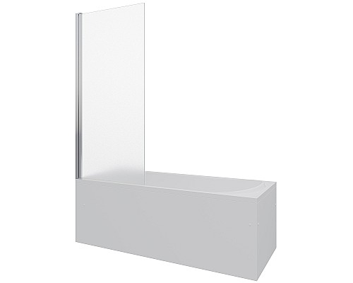 Шторка на ванну Berges River S 80х145 065019 профиль Хром стекло матовое