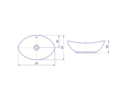 Раковина-чаша Кировит Гамма 56 Белая