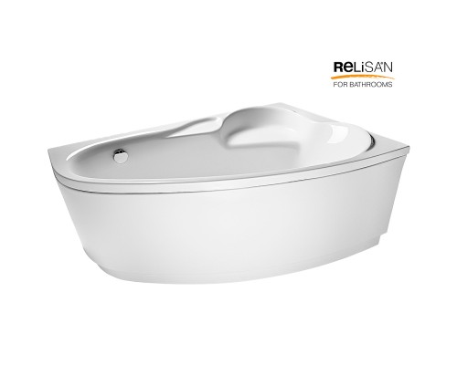 Акриловая ванна Relisan Ariadna 140x100 R без гидромассажа
