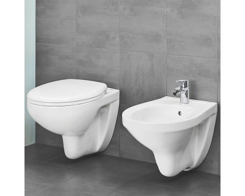 Комплект унитаза с инсталляцией Grohe Solido Compact с сиденьем Микролифт и клавишей смыва Хром