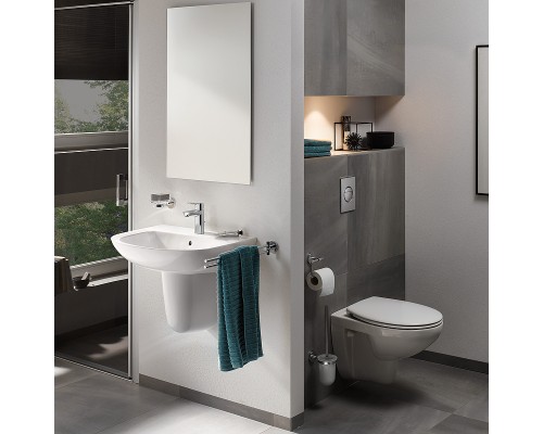 Комплект унитаза с инсталляцией Grohe Solido Compact с сиденьем Микролифт и клавишей смыва Хром
